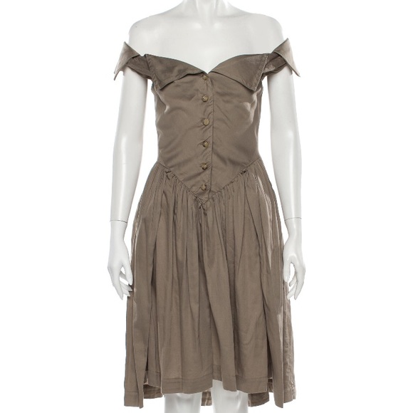 Vivienne Westwood Dresses & Skirts - SOLD Vivienne Westwood Off-The-Shoulder MidLength